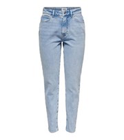 ONLY Pale Blue High Waist Mom Jeans